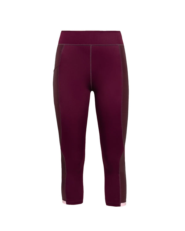 Honolulu 3/4 Leggings Aubergine