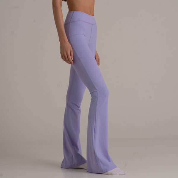 Flared Leggings - High Rise - lavendel