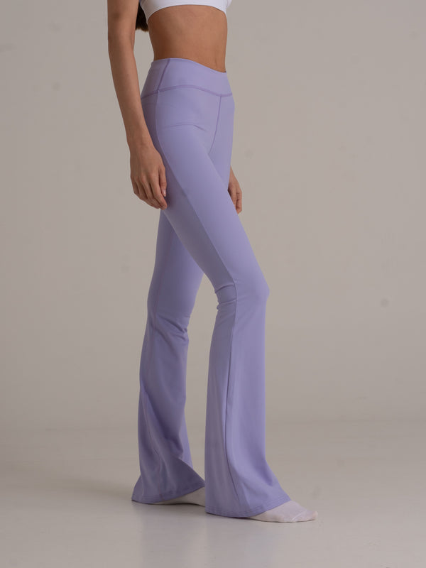 Flared Leggings - High Rise - lavendel