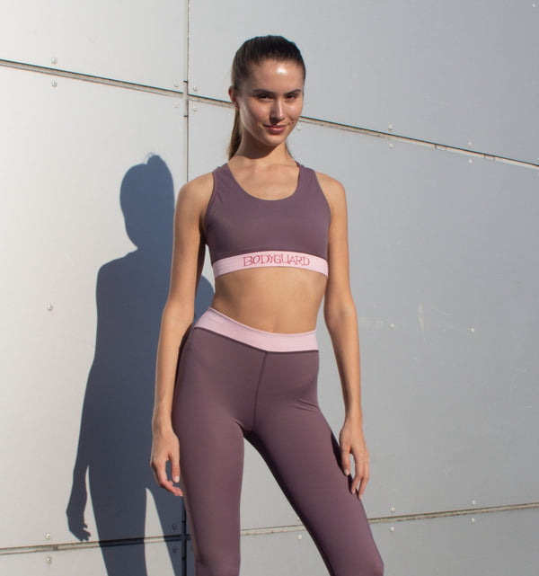 Sportsbra - Lagonisi - Purple Gray/Rosa
