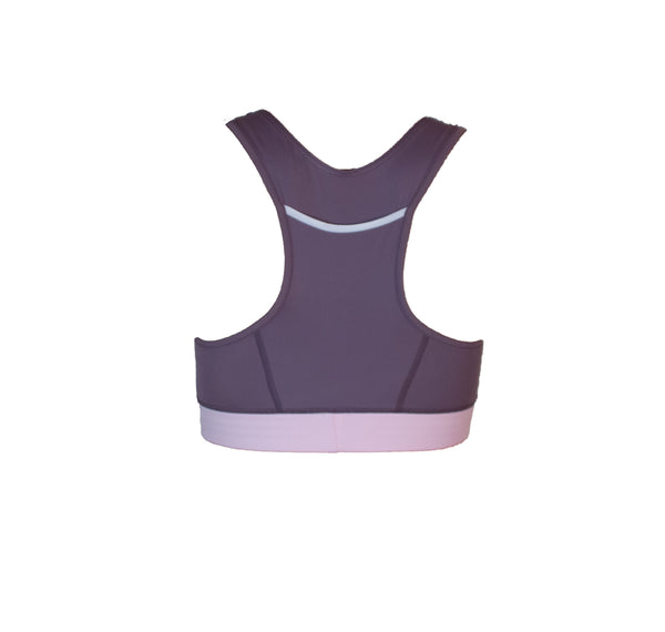 Sportsbra - Lagonisi - Purple Gray/Rosa