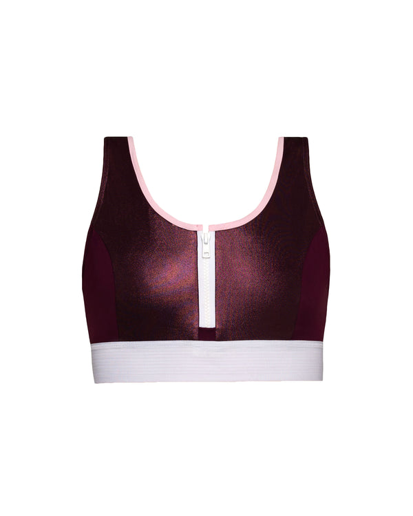 Samoa Sports Bra Aubergine