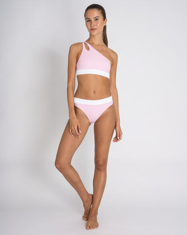 Cotton Beach + Beach Skirt - Bikini Swim Set - Rosa