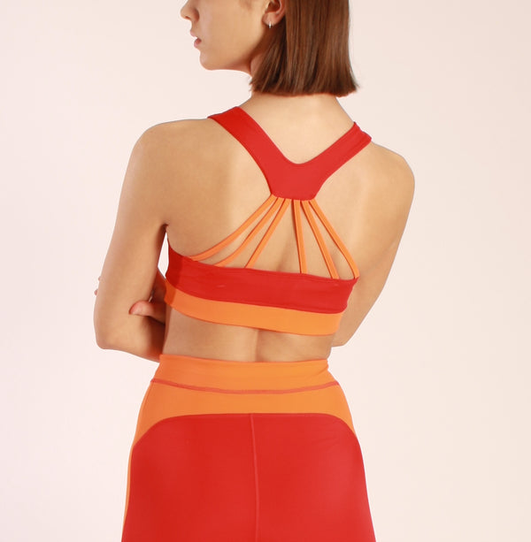 Sports Bra - Lipari  - Red
