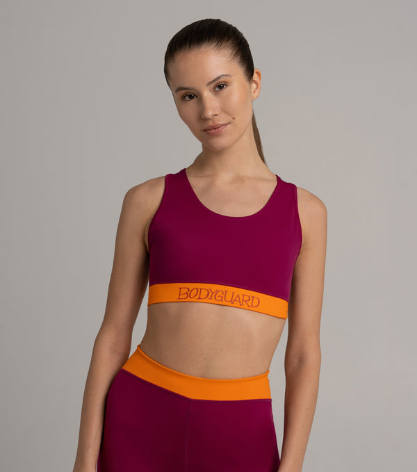 Leggings + Sports Bra - Sport Set - Bordeaux
