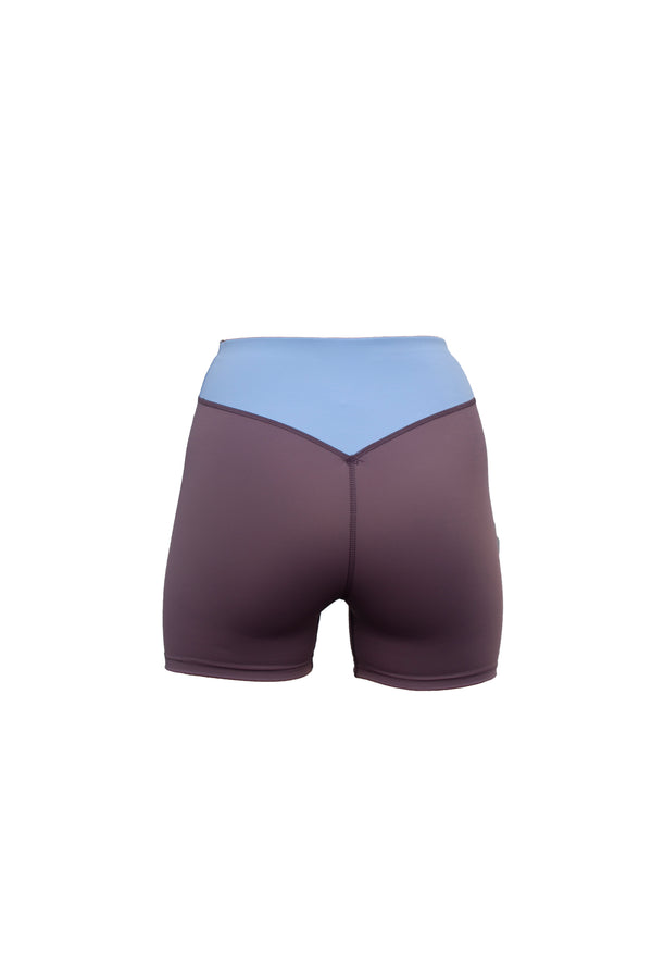 Oban - Shorts - Purple Gray/Hellblau