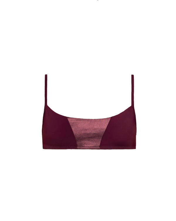 Tonga Bikini Top Aubergine