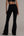 Flared Leggings + Sports Bra - Sport Set - Schwarz