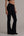 Flared Leggings + Sports Bra - Sport Set - Schwarz