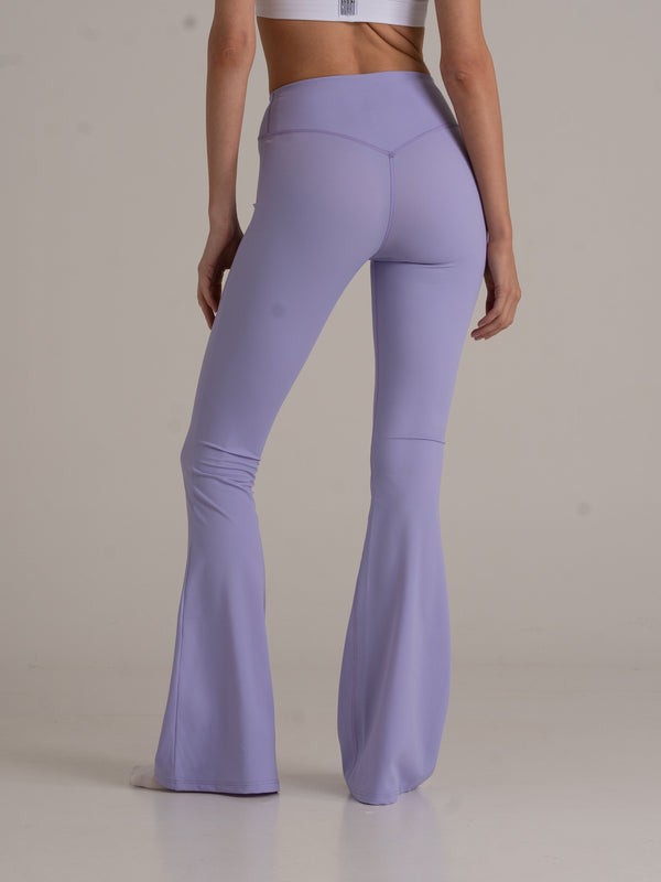 Flared Leggings - High Rise - lavendel