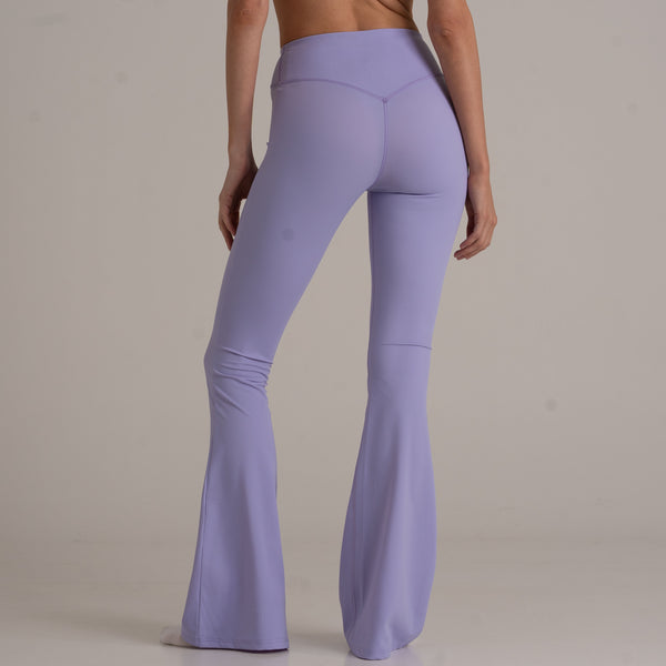 Flared Leggings - High Rise - lavendel