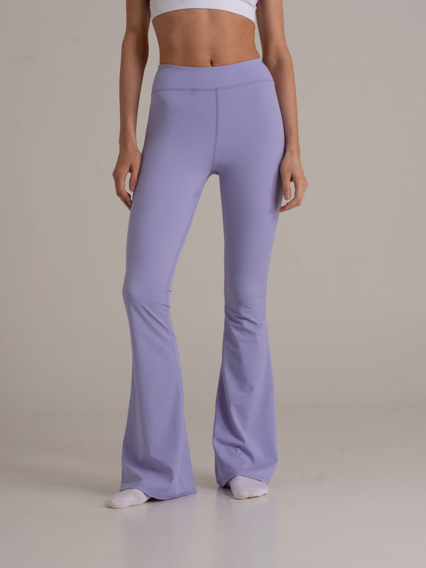 Flared Leggings - High Rise - lavendel