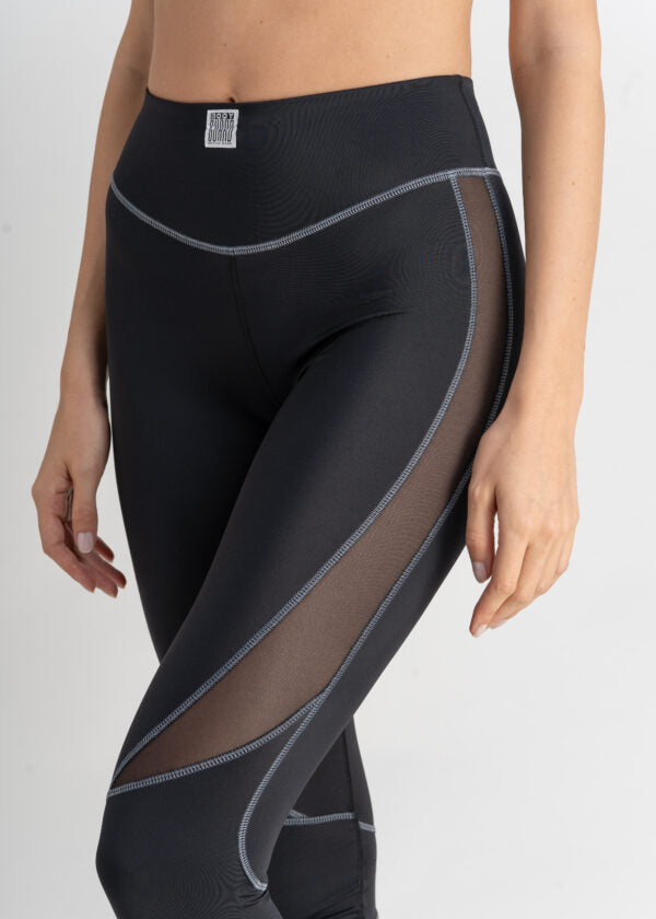 Tight - Audrey - Leggings mit Innentasche - Schwarz/Grau