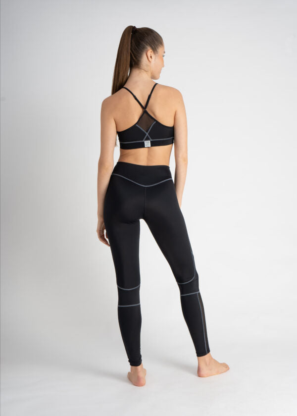 Tight - Audrey - Leggings mit Innentasche - Schwarz/Grau