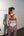 Sportsbra - Lagonisi - Purple Gray/Hellblau