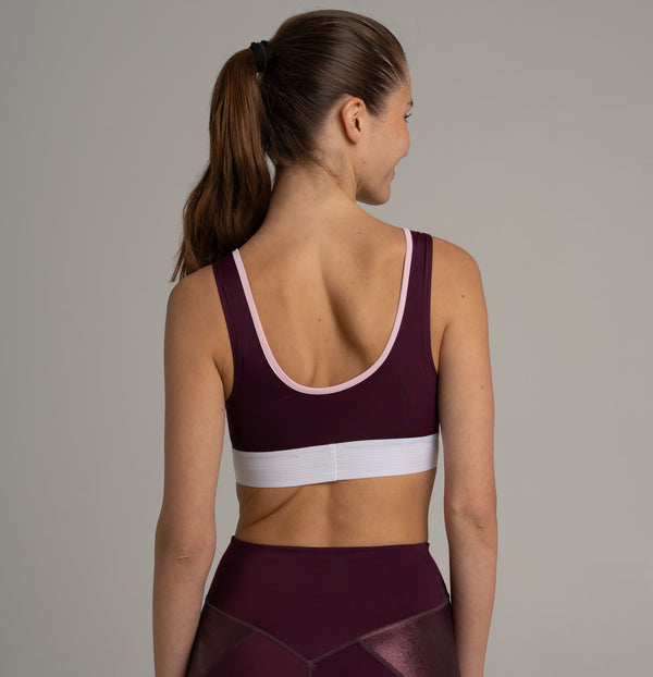 Samoa Sports Bra Aubergine